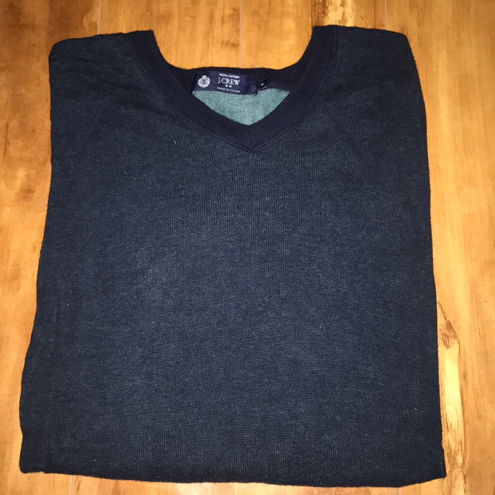 Jcrew navy blue v-neck sweater